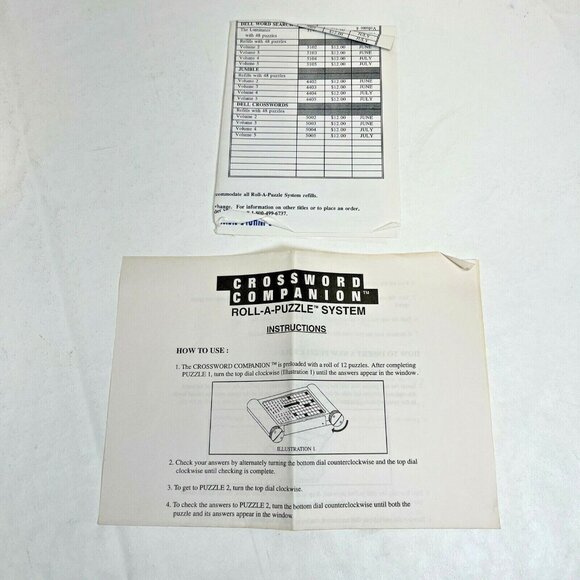 Wheel of Fortune Crossword Companion Roll A Puzzle Complete Box Addl Puzzle Inst - Picture 7 of 7